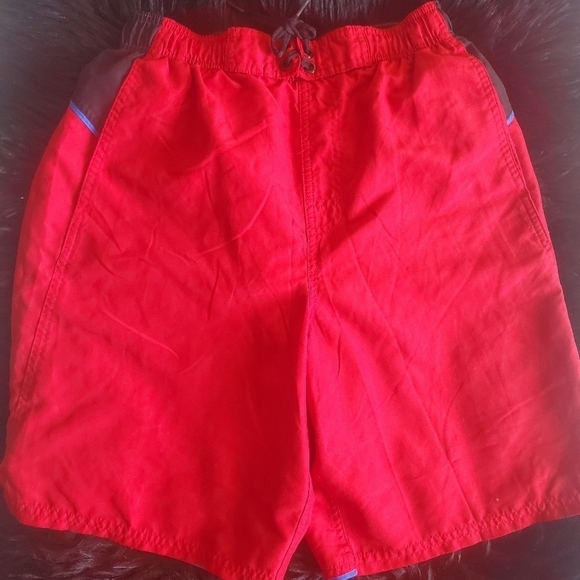Nike Men's NikeBetterWorld Swim Trunks/Shorts w Pocket Red Size Small. - Picture 1 of 8
